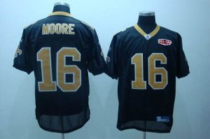 Jerseys Factory Cheap Saints #16 Lance Moore Black With Super Bo