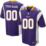 Jerseys Factory Cheap Nike Minnesota Vikings Customized Purple E