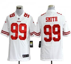 Jerseys Factory Cheap Nike 49ers #99 Aldon Smith White Men's Emb