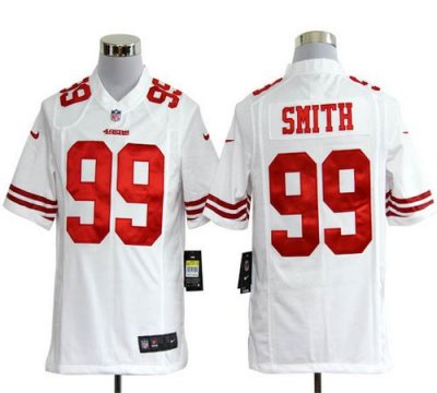 Jerseys Factory Cheap Nike 49ers #99 Aldon Smith White Men's Emb