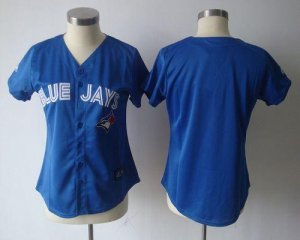 Jerseys Factory Cheap Blue Jays Blank Blue Women's Fashion Embro