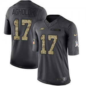 Jerseys Factory Cheap Nike Eagles #17 Nelson Agholor Black Men's