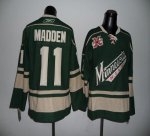 Jerseys Factory Cheap Wild #11 John Madden Green With 10TH Patch