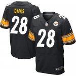 Jerseys Factory Cheap Nike Steelers #28 Sean Davis Black Team Co
