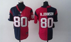 Jerseys Factory Cheap Nike Texans #80 Andre Johnson Navy Blue/Re