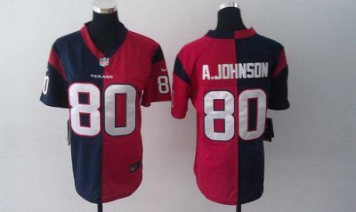 Jerseys Factory Cheap Nike Texans #80 Andre Johnson Navy Blue/Re