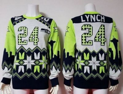 Jerseys Factory Cheap Nike Seahawks #24 Marshawn Lynch White Men