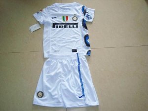 Jerseys Factory Cheap Inter Milan Blank White Away Kid Soccer Cl