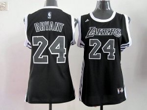Jerseys Factory Cheap Lakers #24 Kobe Bryant Black/White Women's