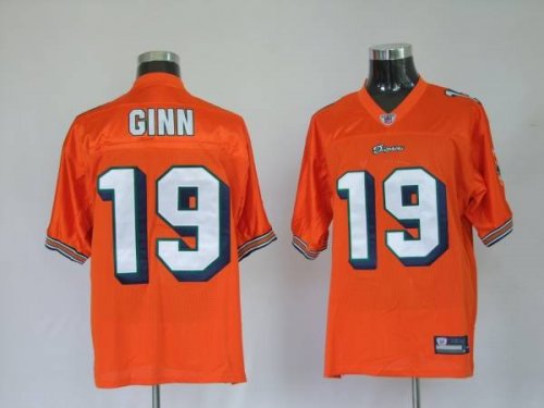 Jerseys Factory Cheap Dolphins Ted Ginn #19 Orange Stitched NFL