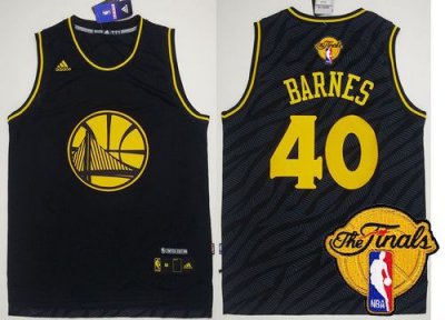 Jerseys Factory Cheap Warriors #40 Harrison Barnes Black Preciou