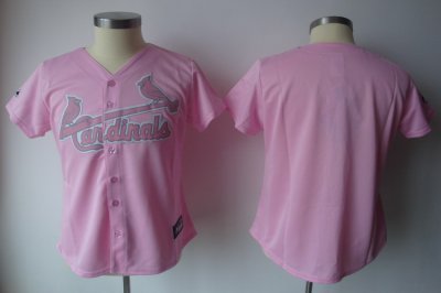Jerseys Factory Cheap Cardinals Blank Pink Women's Fashion Embro