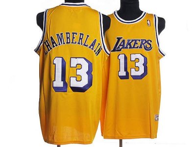 Jerseys Factory Cheap Mitchell and Ness Lakers #13 Wilt Chamberl