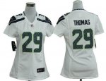 Jerseys Factory Cheap Nike Seahawks #29 Earl Thomas White Women'