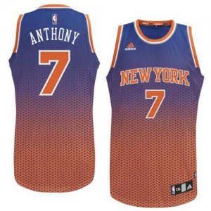 Jerseys Factory Cheap Knicks #7 Carmelo Anthony Blue Resonate Fa