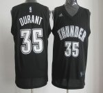 Jerseys Factory Cheap Thunder #35 Kevin Durant Black/White Stitc