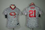 Jerseys Factory Cheap Nike 49ers #21 Frank Gore Zebra Women's Em