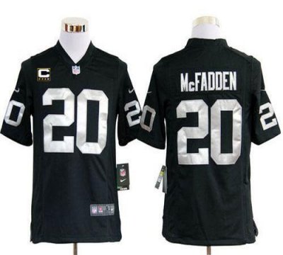 Jerseys Factory Cheap Nike Raiders #20 Darren McFadden Black Tea
