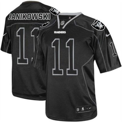 Jerseys Factory Cheap Nike Raiders #11 Sebastian Janikowski Ligh