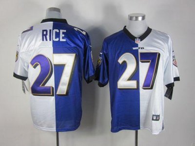 Jerseys Factory Cheap Nike Ravens #27 Ray Rice Purple/White Men'