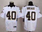 Jerseys Factory Cheap Nike Saints #40 Delvin Breaux White Men's