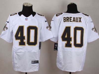 Jerseys Factory Cheap Nike Saints #40 Delvin Breaux White Men's