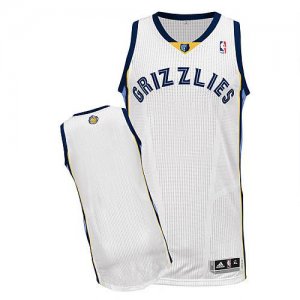 Jerseys Factory Cheap Revolution 30 Grizzlies Blank White Embroi