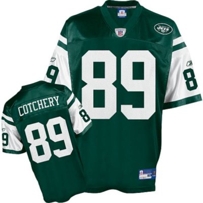 Jerseys Factory Cheap Jets Jerricho Cotchery #89 Stitched Green