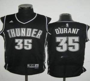 Jerseys Factory Cheap Thunder #35 Kevin Durant Black Shadow Stit