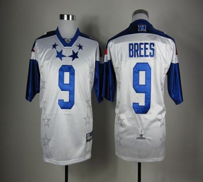 Jerseys Factory Cheap Saints #9 Drew Brees White 2012 Pro Bowl S