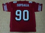 Jerseys Factory Cheap 49ers Isaac Sopoaga #90 Stitched Red NFL J