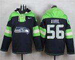 Jerseys Factory Cheap Nike Seahawks #56 Cliff Avril Steel Blue P
