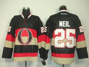 Jerseys Factory Cheap Senators #25 Chris Neil Black Third Embroi