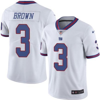 Jerseys Factory Cheap Nike Giants #3 Josh Brown White Men's Stit