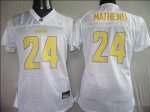 Jerseys Factory Cheap Chargers #24 Ryan Mathews White Women's Sw
