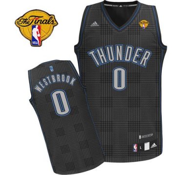 Jerseys Factory Cheap Thunder #0 Russell Westbrook Black Rhythm