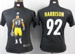 Jerseys Factory Cheap Nike Steelers #92 James Harrison Black Tea