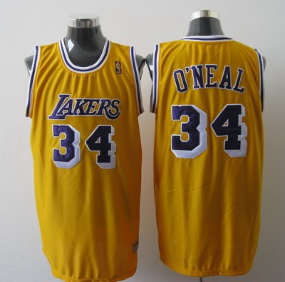 Jerseys Factory Cheap Mitchell And Ness Lakers #34 Shaquille O'N