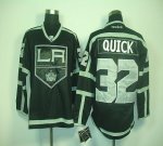 Jerseys Factory Cheap Kings #32 Jonathan Quick Black Ice Embroid