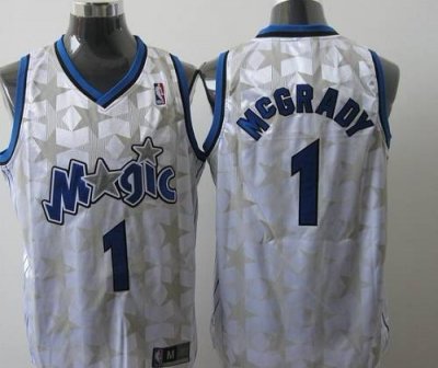 Jerseys Factory Cheap Magic #1 Tracy Mcgrady White Star Limited