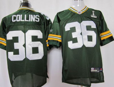 Jerseys Factory Cheap Packers #36 Nick Collins Green Super Bowl