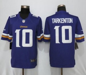 Jerseys Factory Cheap Nike Vikings #10 Fran Tarkenton Purple Tea
