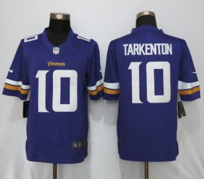 Jerseys Factory Cheap Nike Vikings #10 Fran Tarkenton Purple Tea