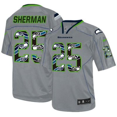 Jerseys Factory Cheap Nike Seahawks #25 Richard Sherman New Ligh