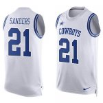 Jerseys Factory Cheap Nike Cowboys #21 Deion Sanders White Men's
