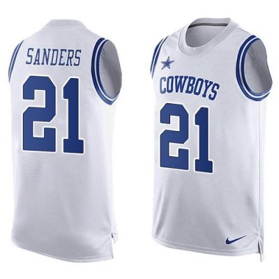 Jerseys Factory Cheap Nike Cowboys #21 Deion Sanders White Men's