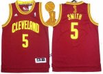 Jerseys Factory Cheap Revolution 30 Cavaliers #5 J.R. Smith Red
