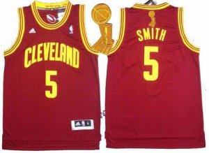 Jerseys Factory Cheap Revolution 30 Cavaliers #5 J.R. Smith Red