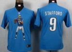 Jerseys Factory Cheap Nike Lions #9 Matthew Stafford Light Blue