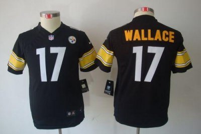 Jerseys Factory Cheap Nike Steelers #17 Mike Wallace Black Team